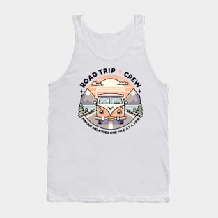 Cute Road Trip Crew 2024 Making Memories One Mile At A Time Retro Tank Top